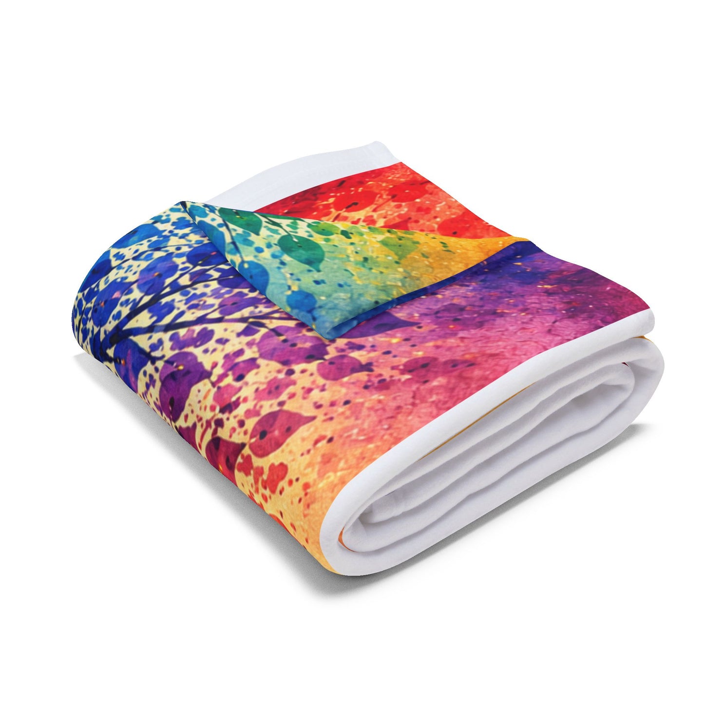 Rainbow Tree of Life Scripture Blanket | Arctic Fleece Blanket
