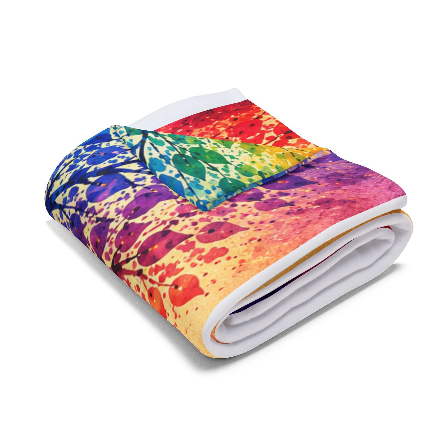 Rainbow Tree of Life Scripture Blanket | Arctic Fleece Blanket