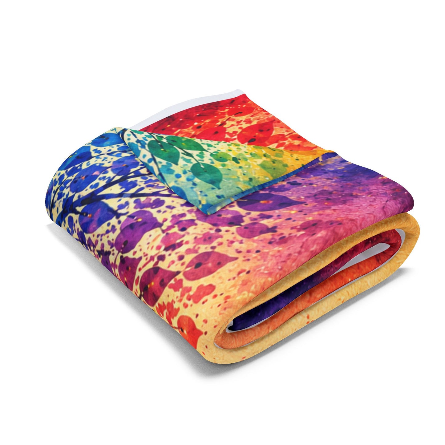 Rainbow Tree of Life Scripture Blanket | Arctic Fleece Blanket